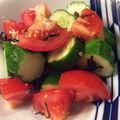 ベティ３'s cooksnap of when they made きゅうりとトマトの塩昆布サラダ♡.