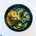 mayurich's cooksnap of when they made めかぶ茶でお吸い物.