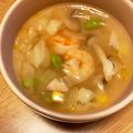 acomomo's cooksnap of when they made エビと野菜のコンソメスープ.