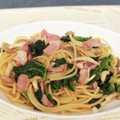 まつねぇ７２１６'s cooksnap of when they made ソーセージとほうれん草の和風パスタ.