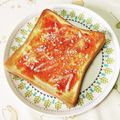 ネコかえる's cooksnap of when they made ピザソースだけで美味しいサクサクトースト.