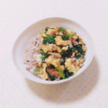 まあまま☆0403's cooksnap of when they made ほうれん草と挽肉のふわふわ卵味噌炒め.