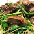 菜つ実☆ミ's cooksnap of when they made 定番モツ・もやしたっぷりの鶏レバニラ炒め.