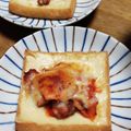 和☆2049's cooksnap of when they made 厚揚げに豚キムチのせてチーズ焼き.