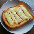 りよんじゃ's cooksnap of when they made ケチャ味♪ハムチーズのトースト.