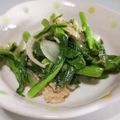 アヒる子's cooksnap of when they made 油菜（菜の花）のシーチキン炒め.