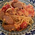 モコチャミ's cooksnap of when they made トマトとベーコンの半熟卵パスタ.