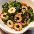 mthrk's cooksnap of when they made 【納豆のタレ】練り物とピーマンの炒め物.