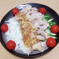 わかポン☆'s cooksnap of when they made お肉柔らか☆鶏胸肉で蒸し鶏♥レンジで簡単.