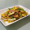 キンプリ's cooksnap of when they made お弁当に！竹輪とソーセージのカレー炒め.