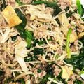 やえまりも's cooksnap of when they made 豚ミンチのほうれん草炒め.