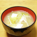 ドルフィンサーモン's cooksnap of when they made 白菜とえのきと厚揚げ(豆腐)の味噌汁.
