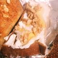 ふか谷's cooksnap of when they made サワークリームと胡桃のトースト♡.