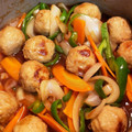 yossa43's cooksnap of when they made 鶏つみれと野菜の甘酢炒め.