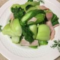 コムギ大好き's cooksnap of when they made ＊チンゲン菜とハムの炒め＊.