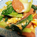 みれいく's cooksnap of when they made 鶏がらで簡単！青梗菜とウインナーの卵炒め.