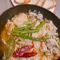 Mi〜o☆'s cooksnap of when they made 海老とアスパラのアヒージョ.