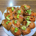 marimomori's cooksnap of when they made サーモンといくらのいなり寿司.
