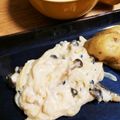 harukino's cooksnap of when they made たら♪きのこクリームソースがけ♪.