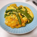 卯月のうさぎ２０１４'s cooksnap of when they made 和風だしで♡スナップえんどうの卵炒め♡.