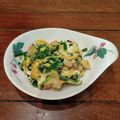 nemuchan's cooksnap of when they made ふわふわ卵のちくわニラ玉.