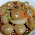 cyobindish's cooksnap of when they made 黒酢あんの肉団子.