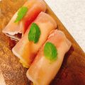 yummysunny's cooksnap of when they made 生ハムのクリームチーズとオレンジ巻き♡.