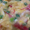 さつきmomo's cooksnap of when they made レンジで簡単かに玉あんかけ丼.