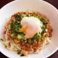 ママメイン！時々子供's cooksnap of when they made 納豆キムチひやむぎ♥パスタ＆うどんでも.