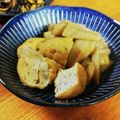 低カロ探検隊's cooksnap of when they made 味しみしみ♪ ずいきと厚揚げの煮物 ♪.