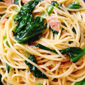 snow♬white's cooksnap of when they made ツナとほうれん草の和風パスタ.