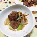ﾁｲﾁｬﾝﾏﾏ's cooksnap of when they made 鶏団子とネギの焼肉のたれ炒め♥.