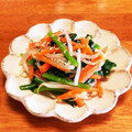 sumomo1215's cooksnap of when they made もやしとほうれん草のナムル.
