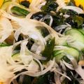 クックKI8TCR☆'s cooksnap of when they made 新玉とわかめと胡瓜のサッパリ酢の物.