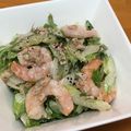 Etsu☆ko's cooksnap of when they made セロリときゅうりとツナと海老のサラダ.