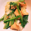 料理のしーちゃん's cooksnap of when they made 大根の葉と油揚げのたまごとじ.