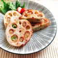 ぽんしゅラブ子's cooksnap of when they made 海老しんじょのレンコンはさみ焼き.