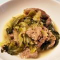ぽち太☆'s cooksnap of when they made 簡単！豚バラとレタスの塩レモン炒め.