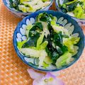 へい♡ゆー♡'s cooksnap of when they made セロリとワカメの辛子胡麻マヨサラダ.