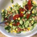さおりん@料理特訓中's cooksnap of when they made ♡具だくさん♡彩り栄養満点 お豆サラダ.
