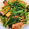 KEN☆G's cooksnap of when they made ほうれん草とベーコンとエリンギの醤油炒め.