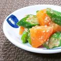 り～たん。's cooksnap of when they made 作り置き、オクラと人参の胡麻生姜和え。.