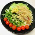 azbjbn's cooksnap of when they made ミョウガと大葉のぶっかけ素麺.