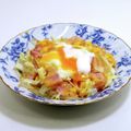 クックDAD's cooksnap of when they made レンジで簡単春キャベツと半熟卵の温サラダ.