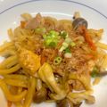 やよい・M's cooksnap of when they made 簡単ツナ焼きうどん☆.