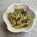 omidumama's cooksnap of when they made ★常備菜～きのこと水菜の柚子こしょう煮★.