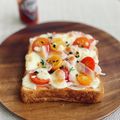 クック3539PY☆'s cooksnap of when they made 新タマネギ&トマトのピザトースト.