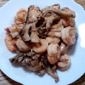 ポニーリボン's cooksnap of when they made 舞茸とエビのオーロラソース炒め.