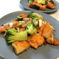 たしろさん's cooksnap of when they made 鮭とブロッコリーのピリ辛炒め.
