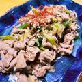 ありみりん♡'s cooksnap of when they made 余ったしゃぶしゃぶ用豚バラ肉で長ネギ炒め.